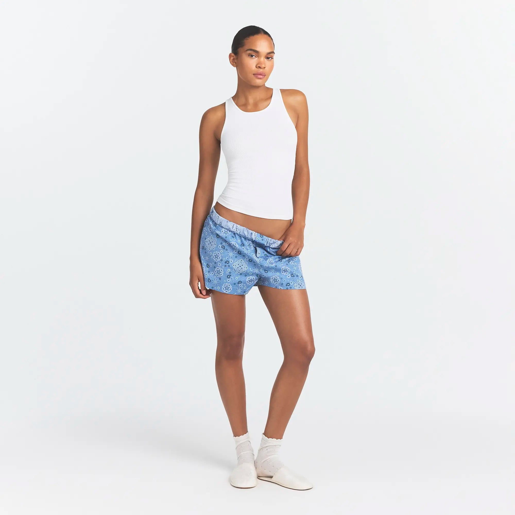 cotton poplin boxer sleep set cotton poplin boxer sleep set