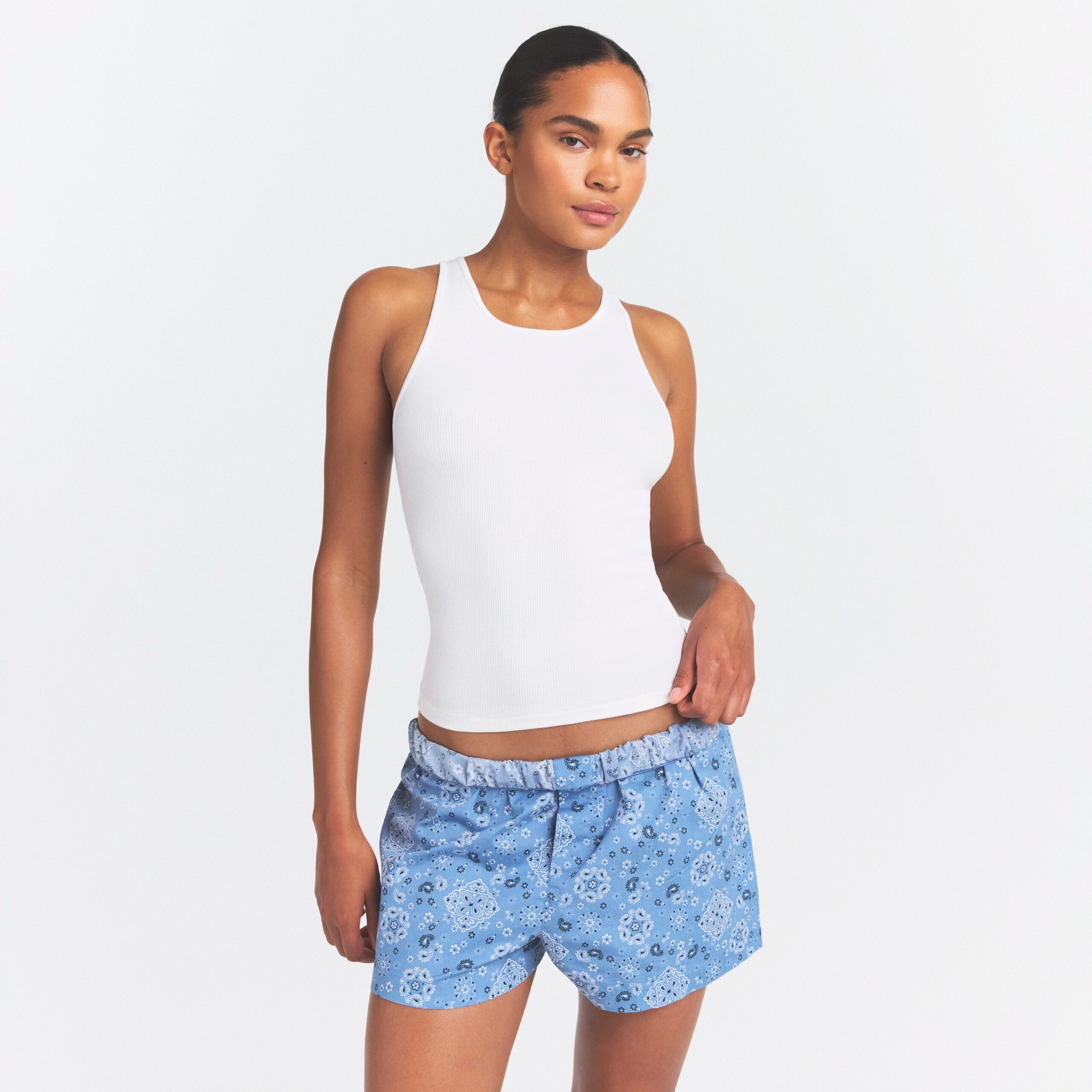 cotton poplin boxer sleep set cotton poplin boxer sleep set