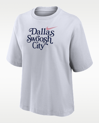 nike swoosh cities dallas Женская футболка свободного кроя с короткими рукавами nike swoosh cities dallas Женская футболка свободного кроя с короткими рукавами