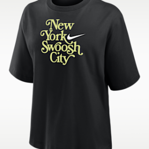 nike swoosh cities new york Женская футболка свободного кроя с короткими рукавами
