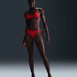 nike swim Женские махровые плавки бикини с завязками и текстурой