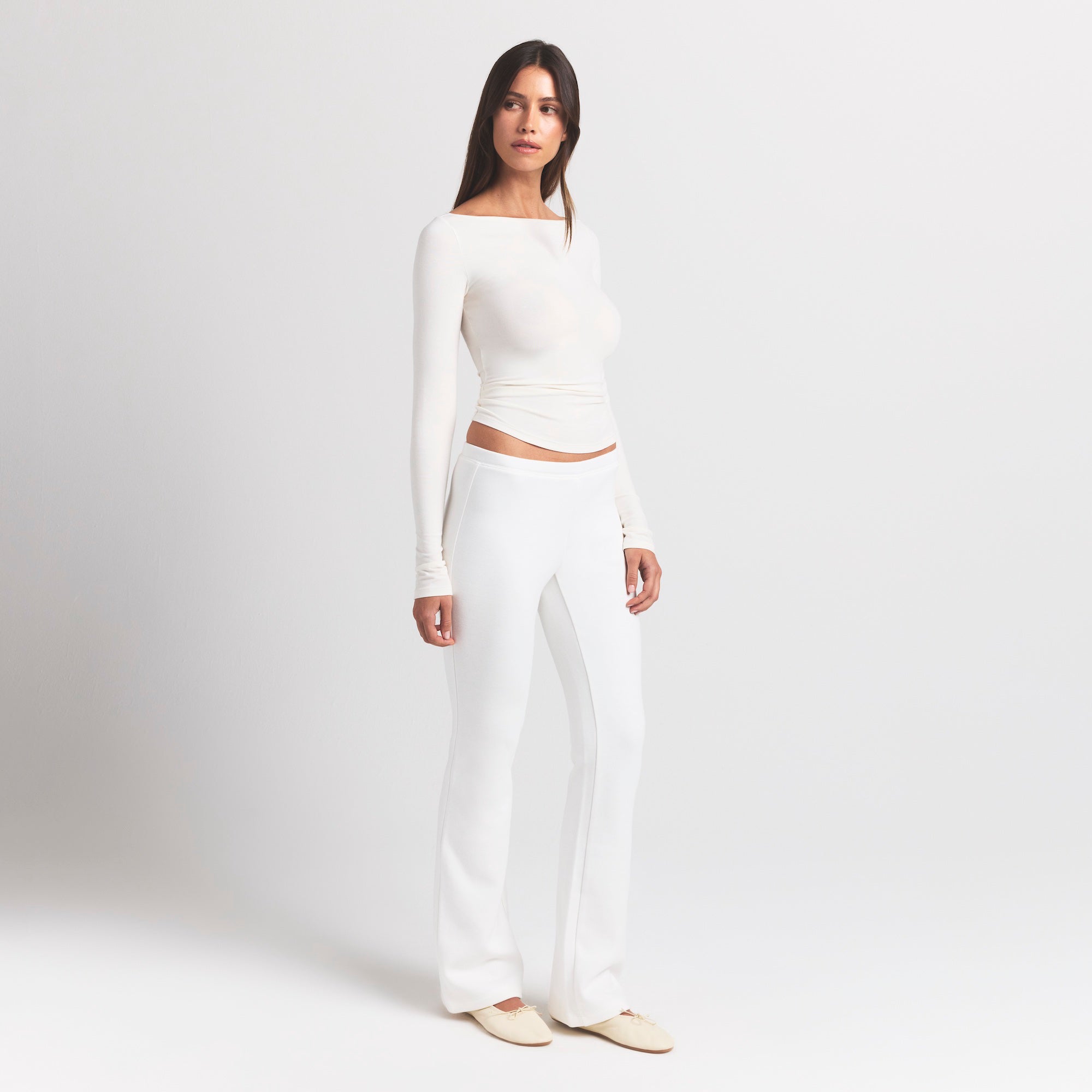 cotton jersey long sleeve boatneck top cotton jersey long sleeve boatneck top