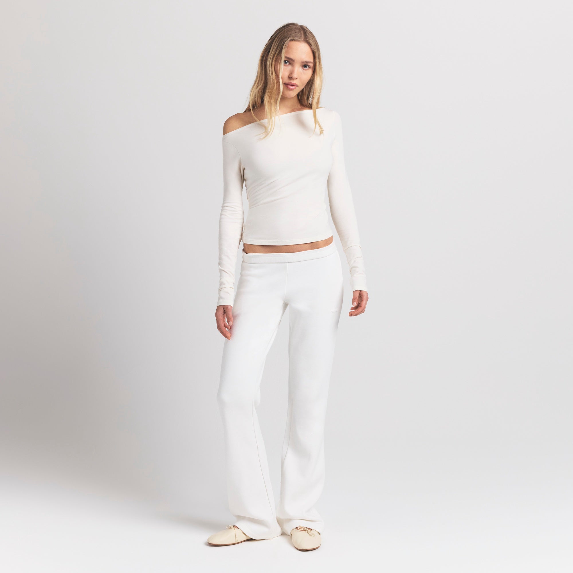 cotton jersey long sleeve boatneck top cotton jersey long sleeve boatneck top