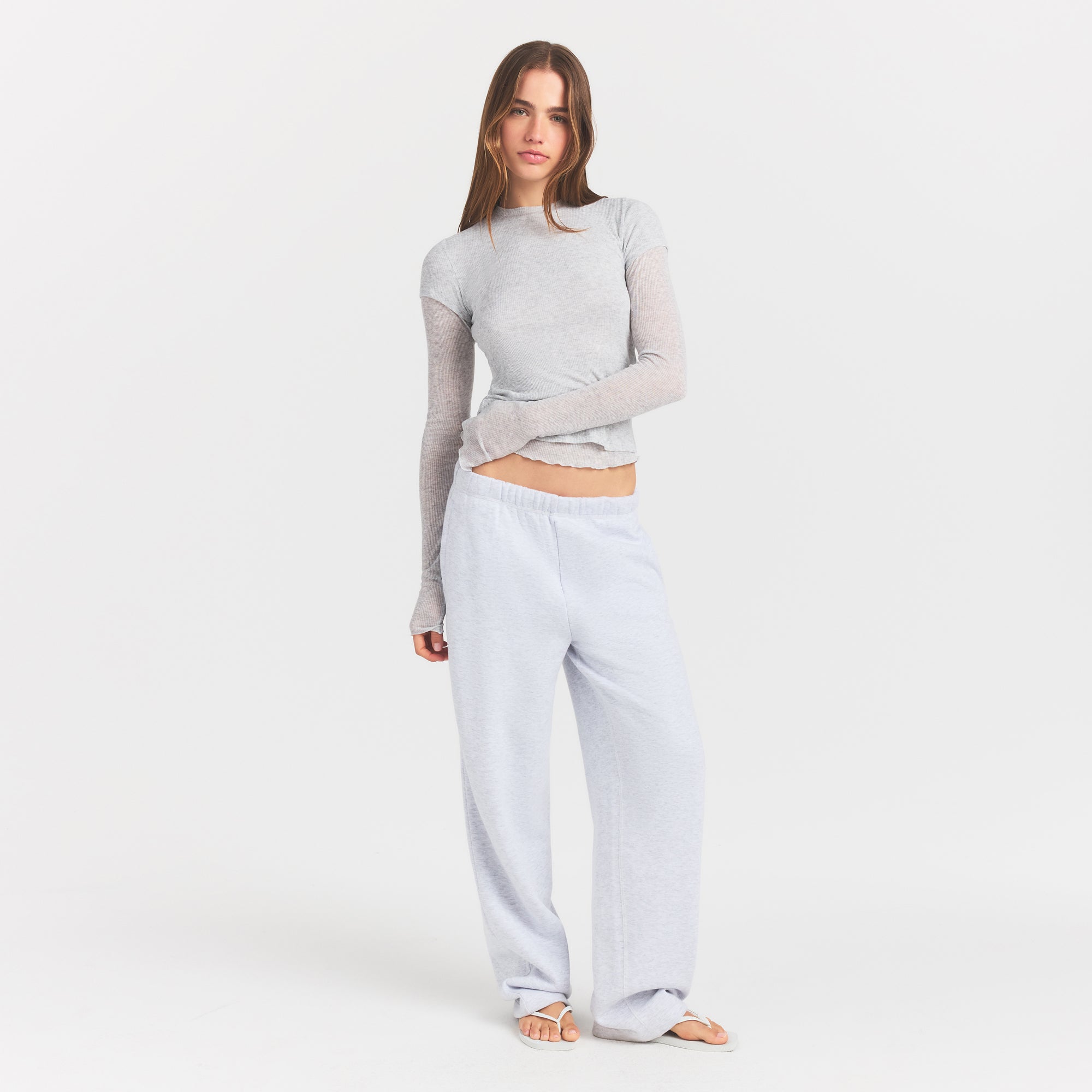 sheer rib long sleeve top sheer rib long sleeve top