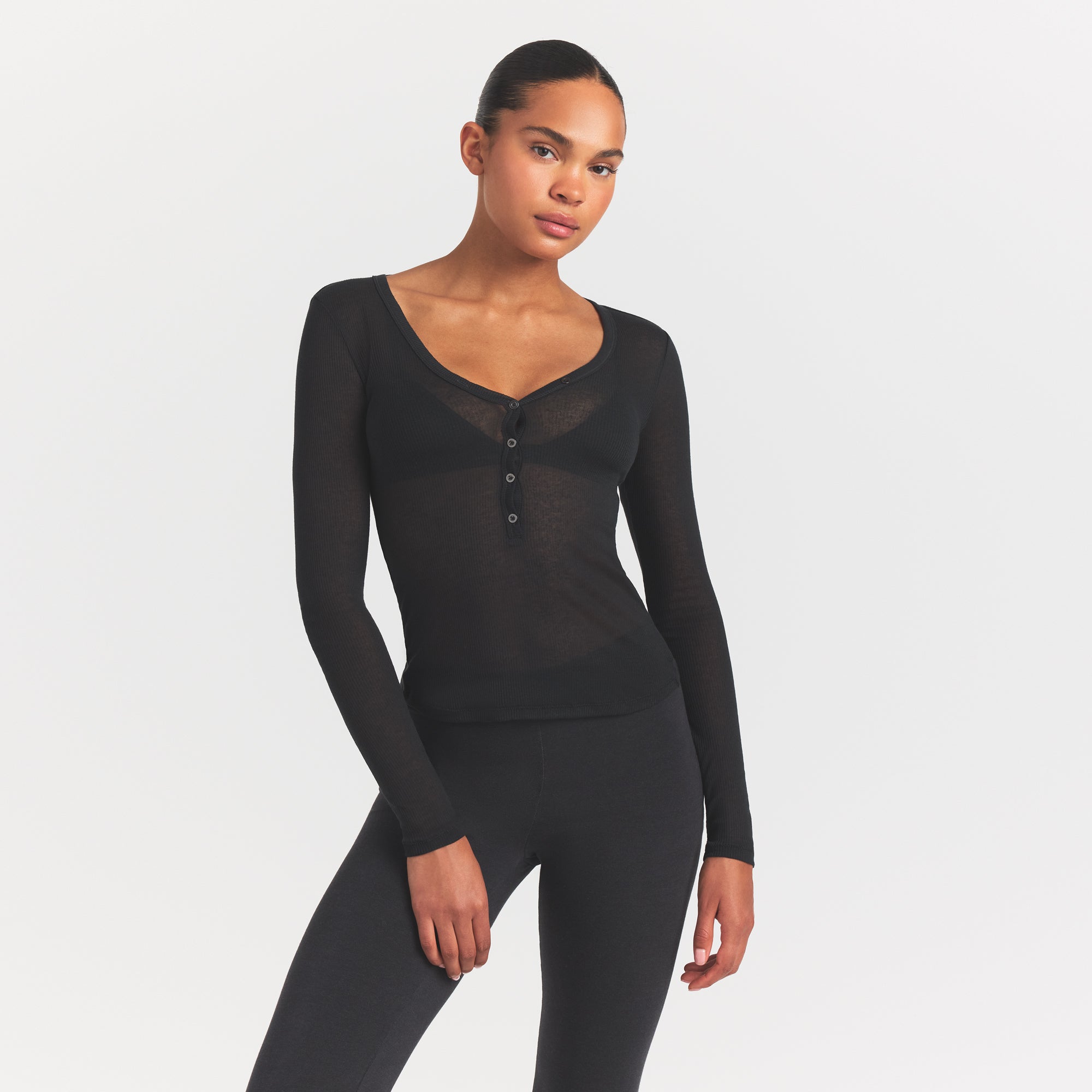 sheer rib henley sheer rib henley