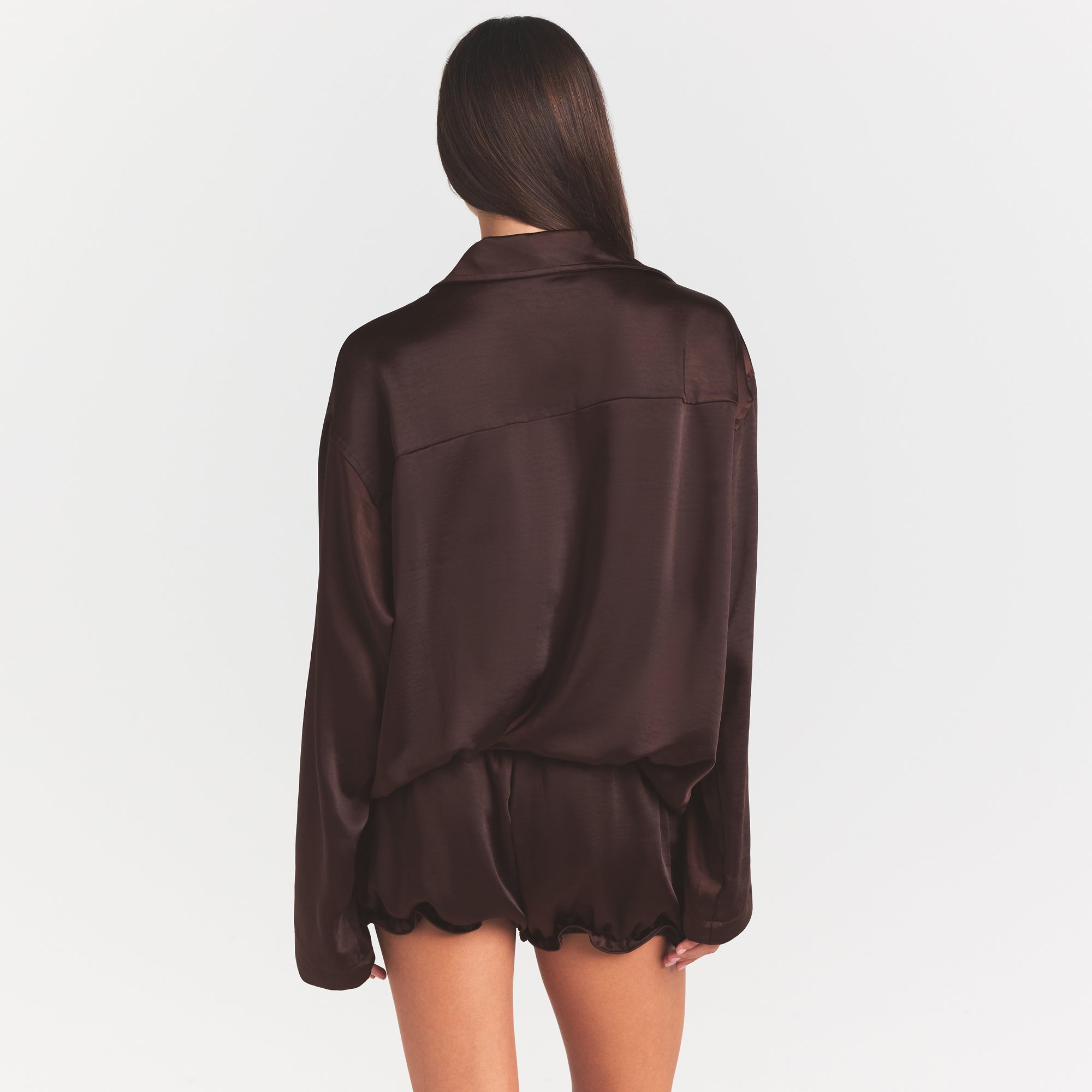 lightweight satin oversized shirt lightweight satin oversized shirt