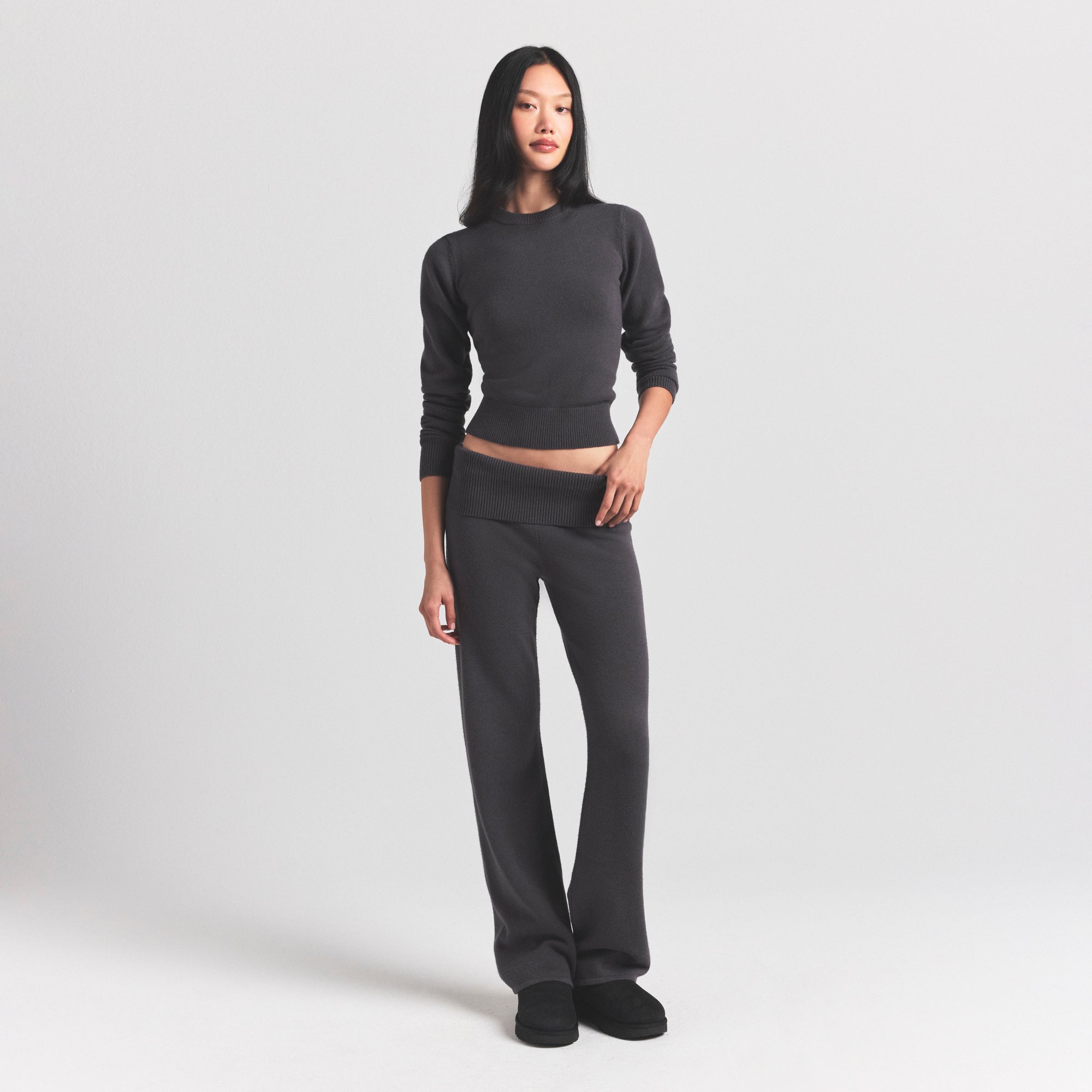 sweater knits ribbed long sleeve fitted crew neck sweater knits ribbed long sleeve fitted crew neck