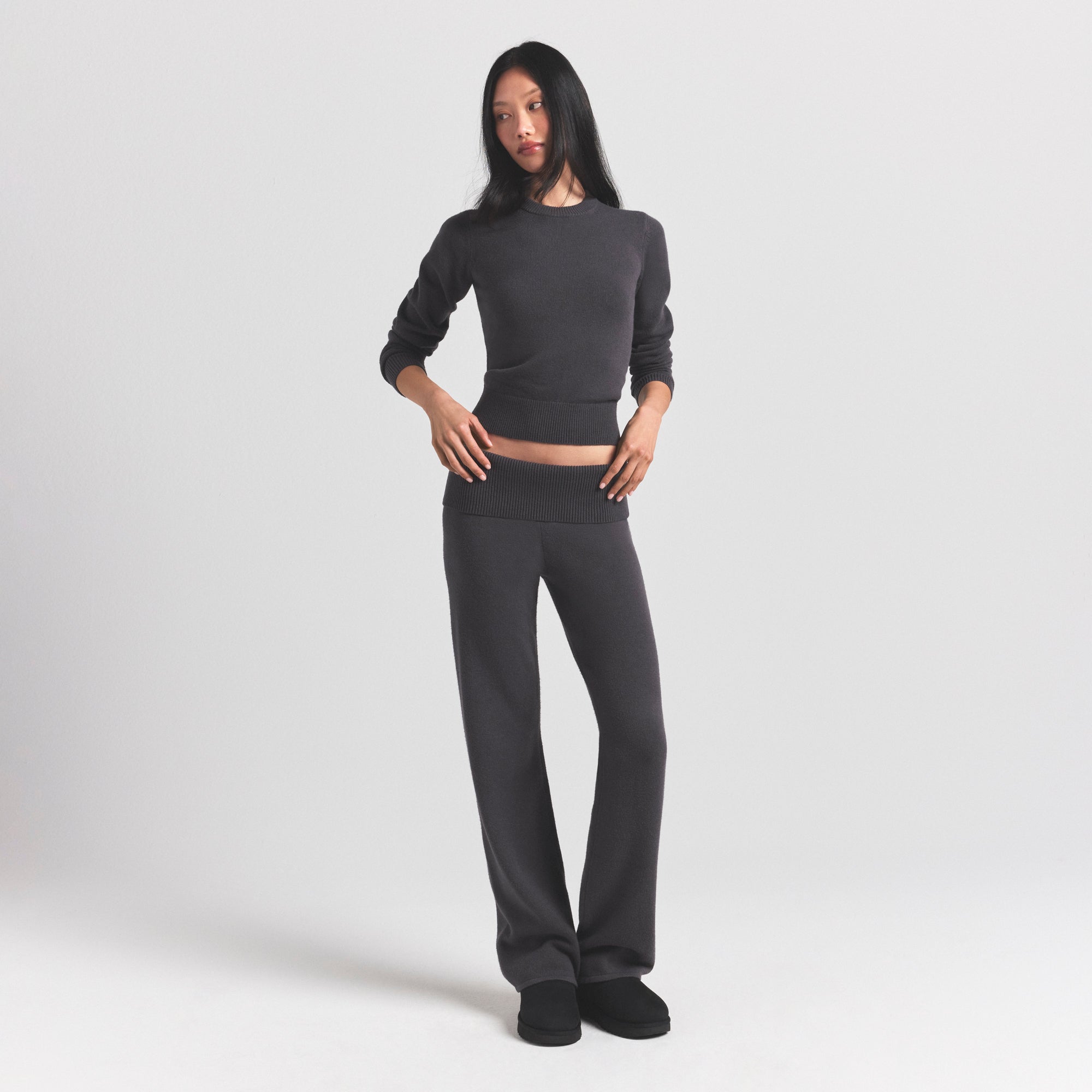 sweater knits ribbed long sleeve fitted crew neck sweater knits ribbed long sleeve fitted crew neck