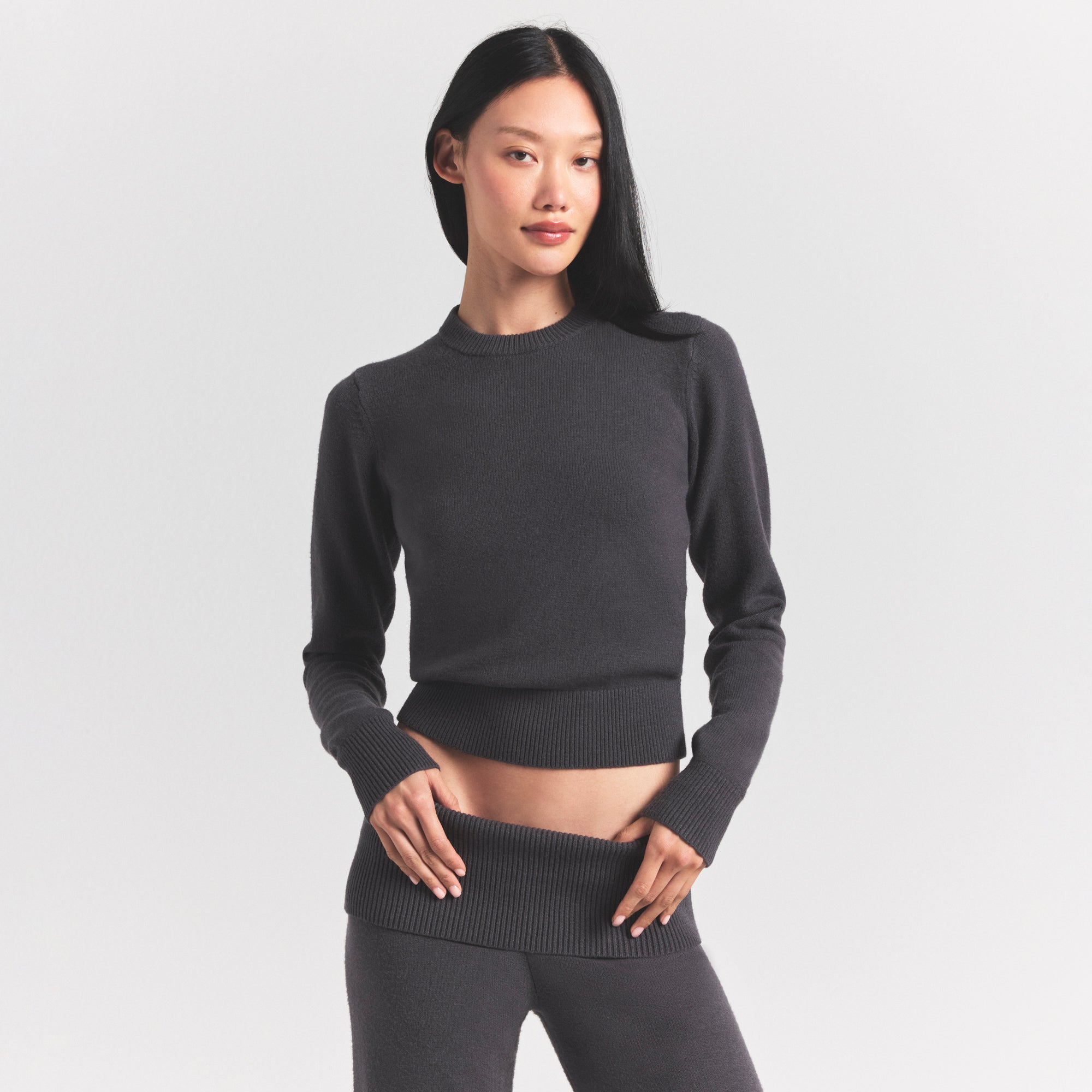 sweater knits ribbed long sleeve fitted crew neck sweater knits ribbed long sleeve fitted crew neck
