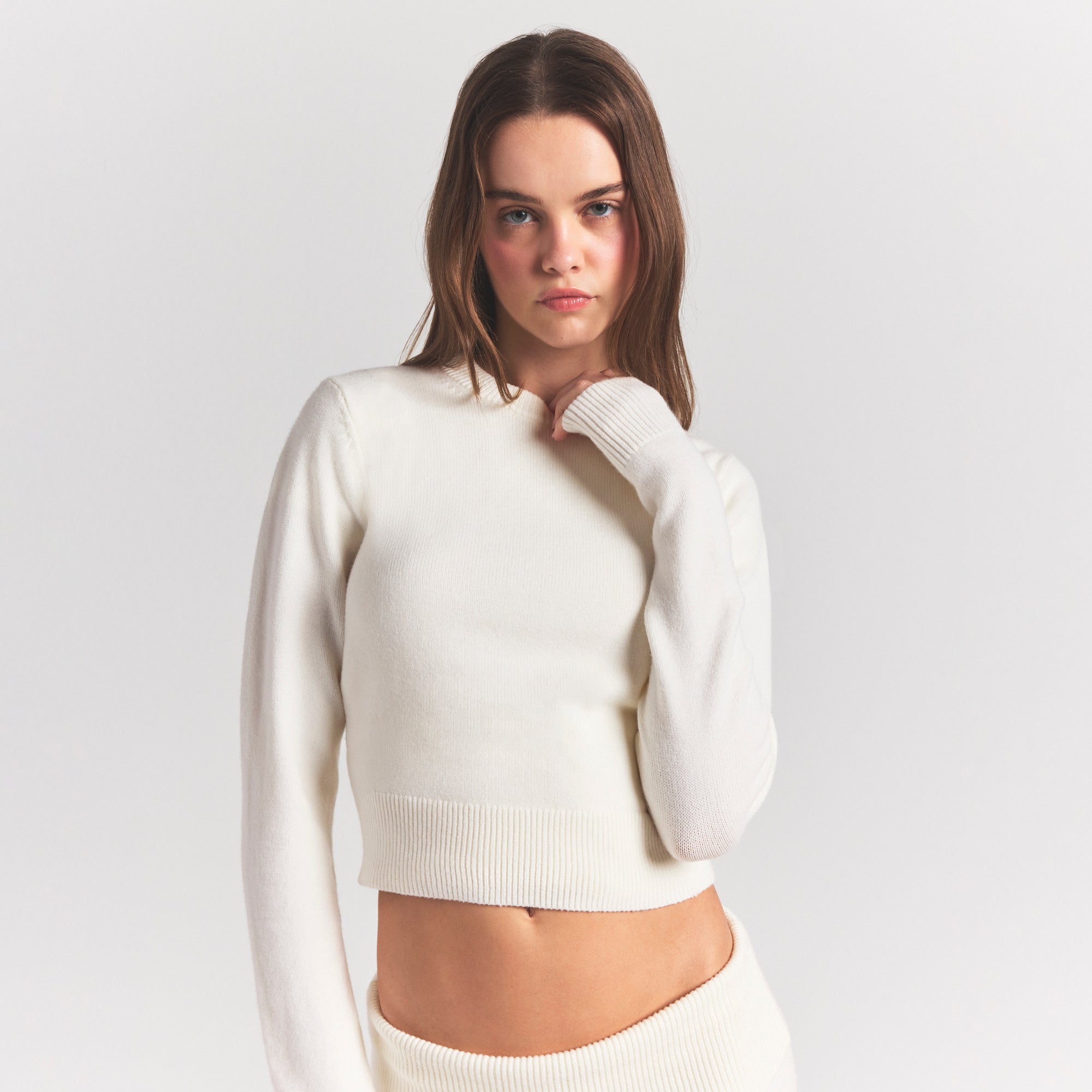 sweater knits ribbed long sleeve fitted crew neck sweater knits ribbed long sleeve fitted crew neck