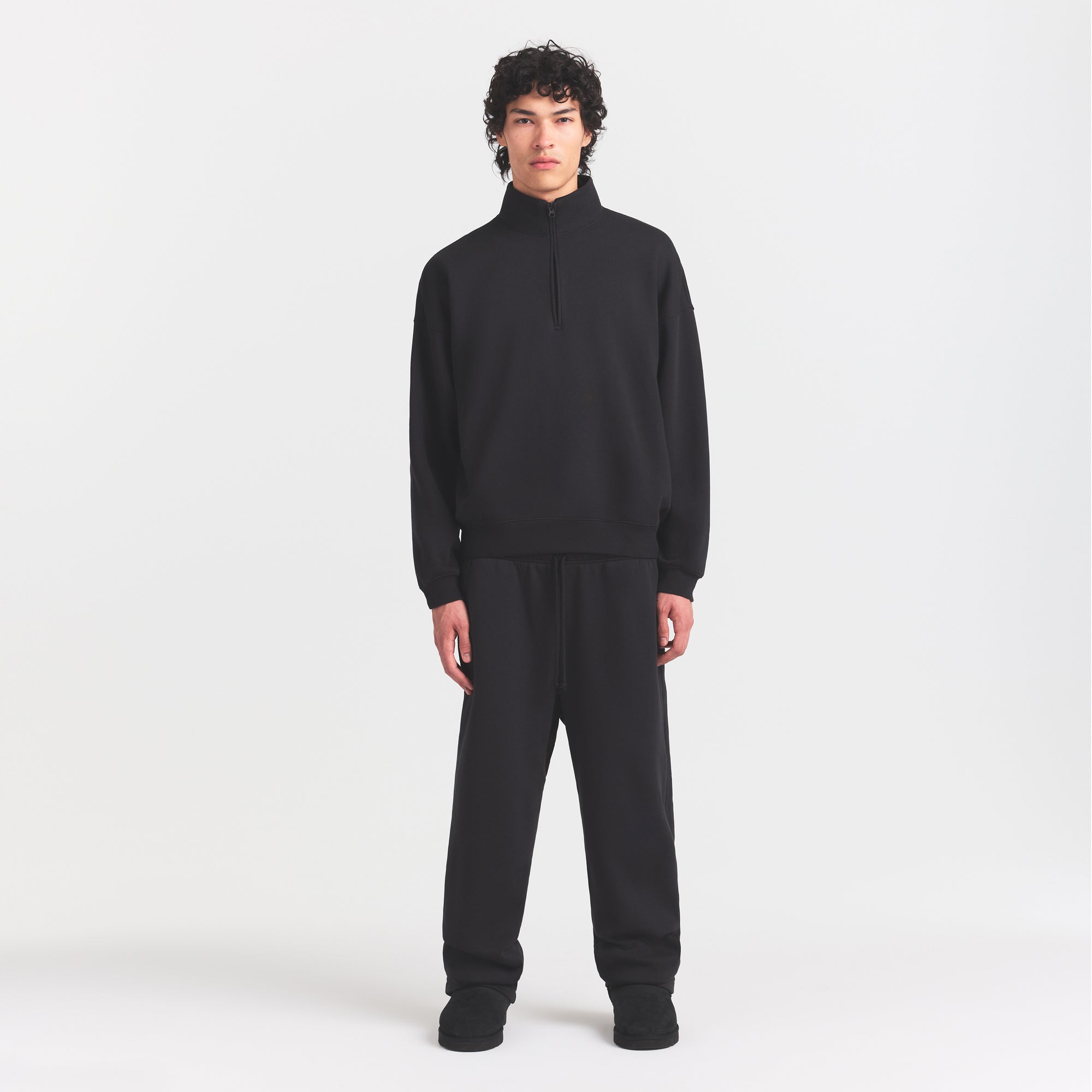fleece lounge mens relaxed quarter zip fleece lounge mens relaxed quarter zip