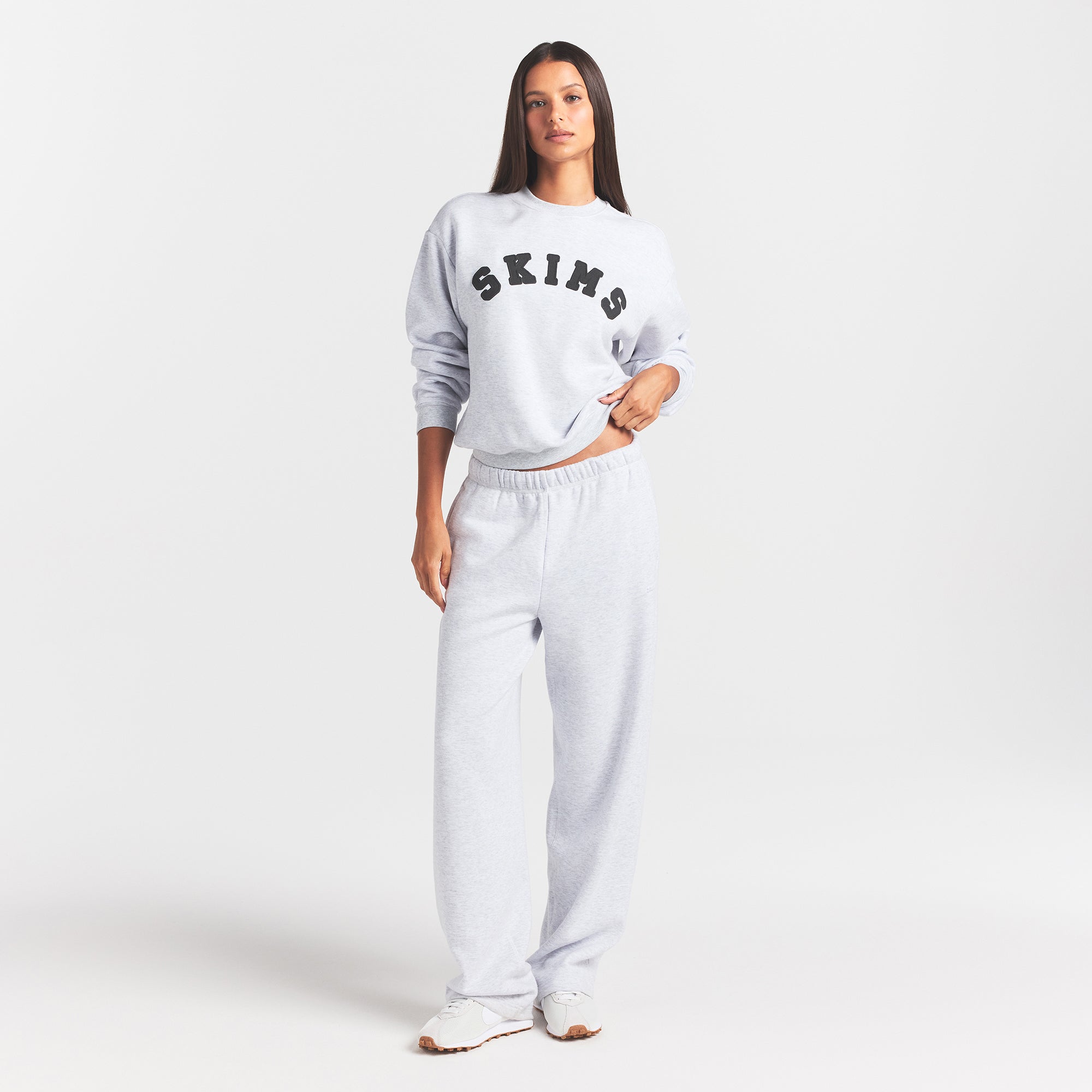 cotton fleece logo classic crewneck cotton fleece logo classic crewneck