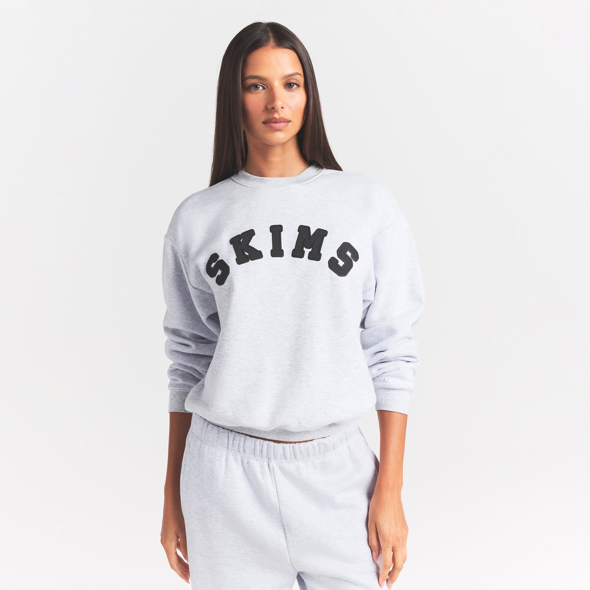 cotton fleece logo classic crewneck cotton fleece logo classic crewneck
