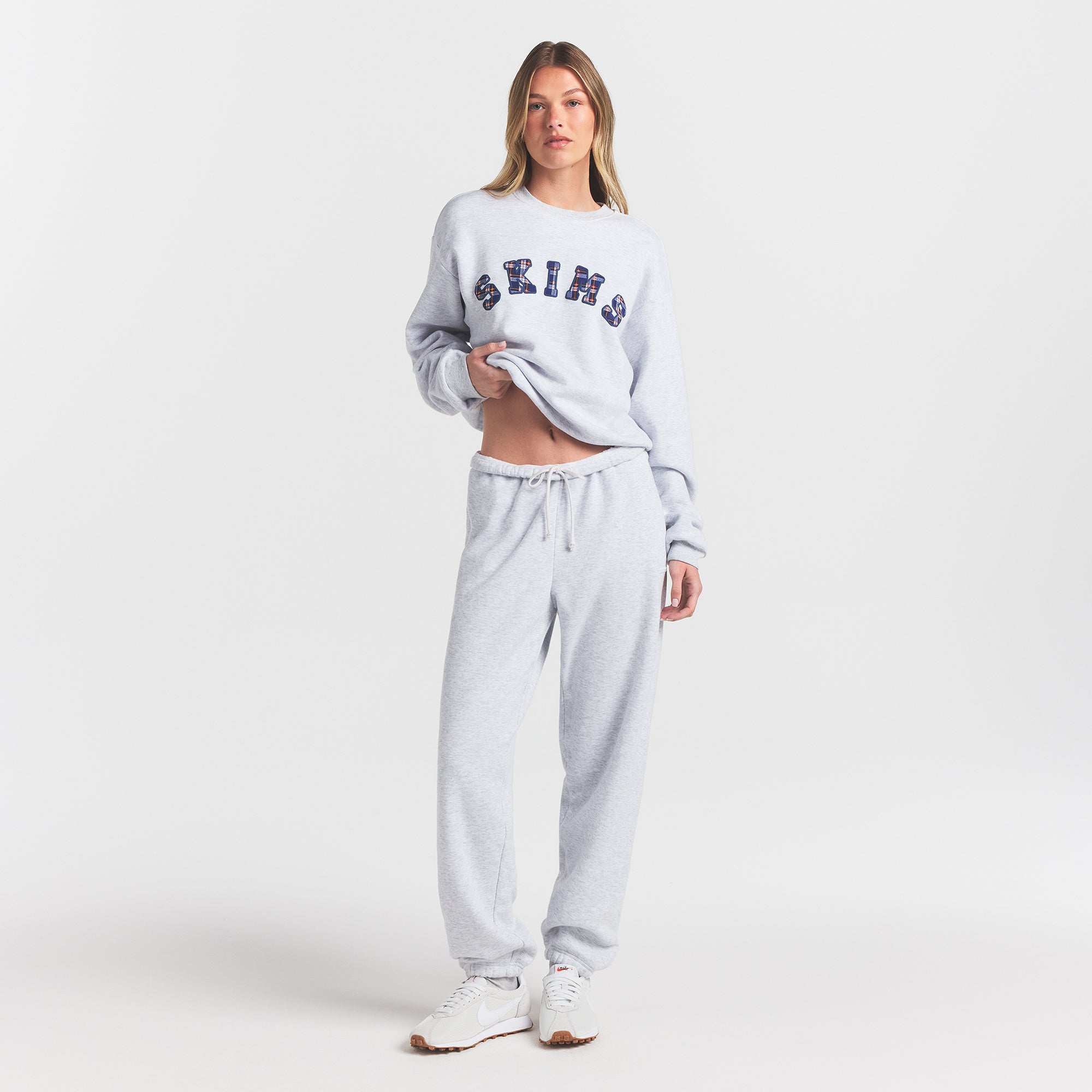 cotton fleece logo classic crewneck cotton fleece logo classic crewneck