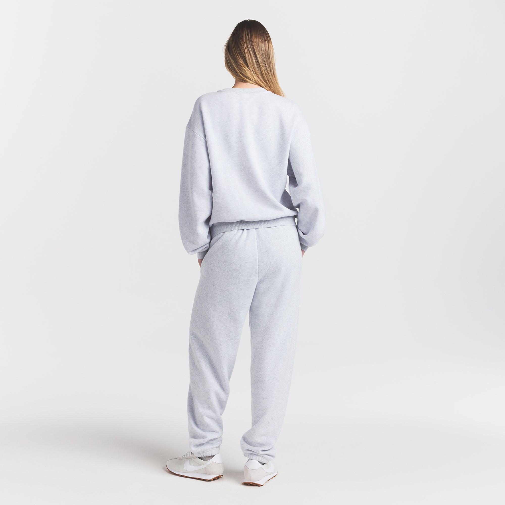 cotton fleece logo classic crewneck cotton fleece logo classic crewneck
