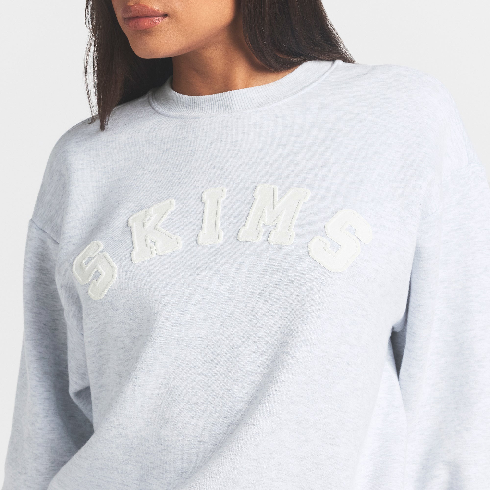 cotton fleece logo classic crewneck cotton fleece logo classic crewneck