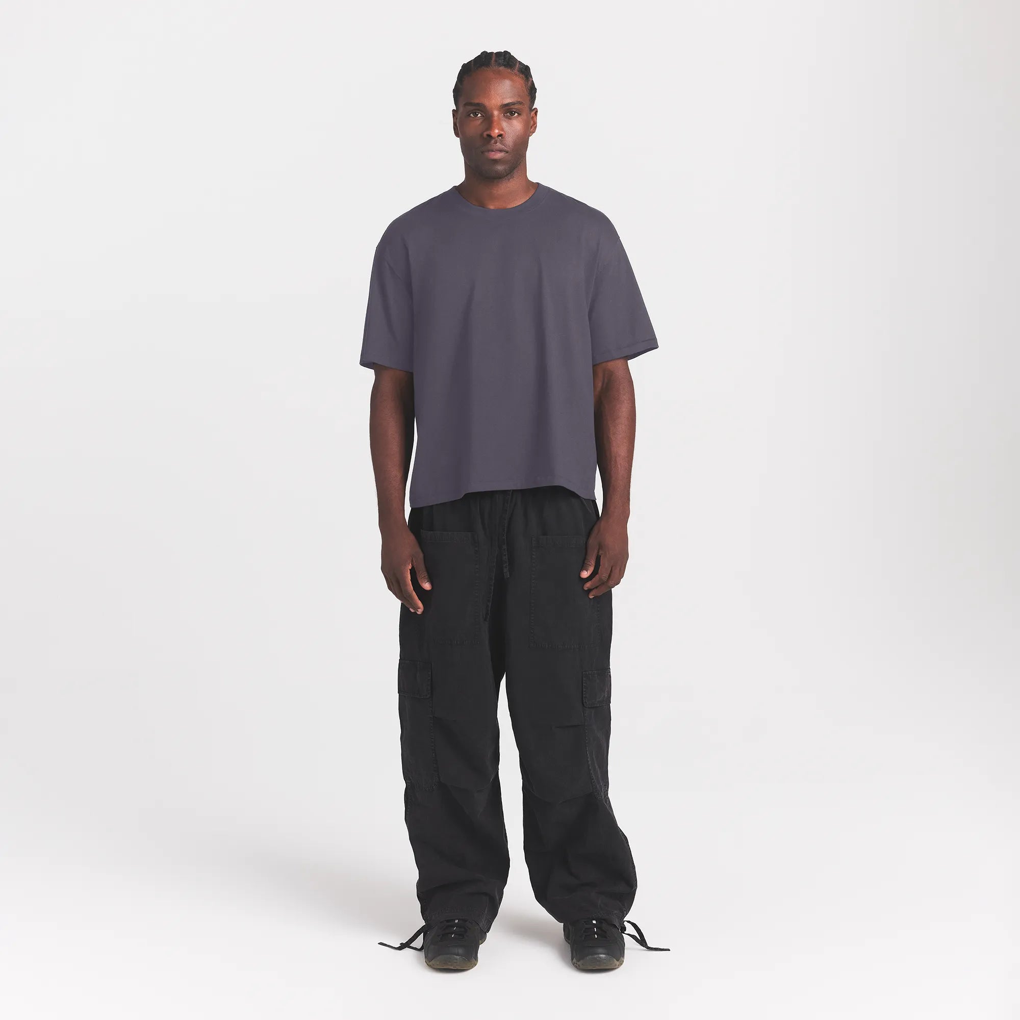 heavyweight cotton mens relaxed cropped crewneck heavyweight cotton mens relaxed cropped crewneck