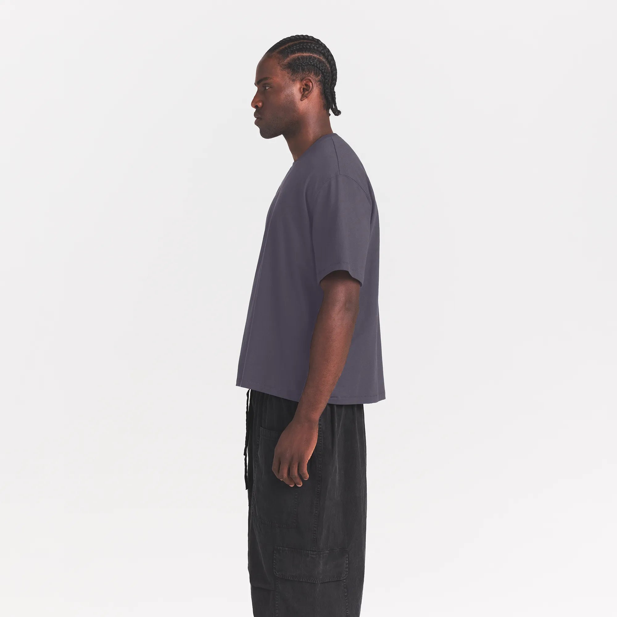 heavyweight cotton mens relaxed cropped crewneck heavyweight cotton mens relaxed cropped crewneck
