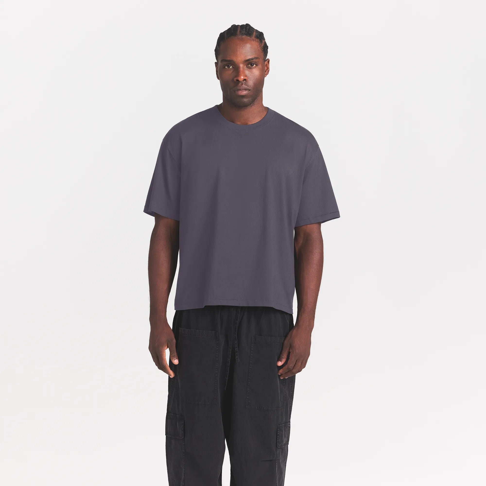 heavyweight cotton mens relaxed cropped crewneck heavyweight cotton mens relaxed cropped crewneck