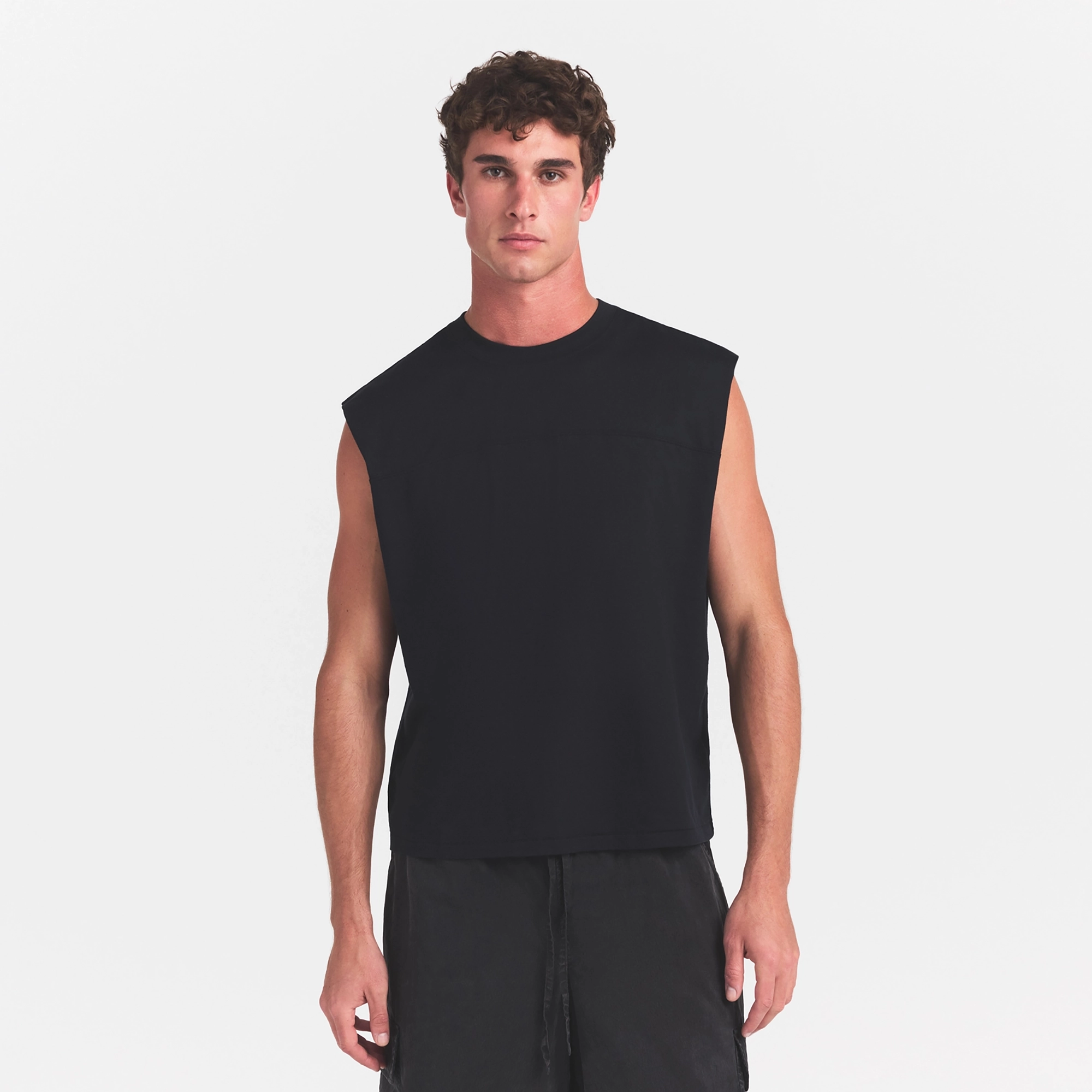 heavyweight cotton mens cropped muscle tank heavyweight cotton mens cropped muscle tank