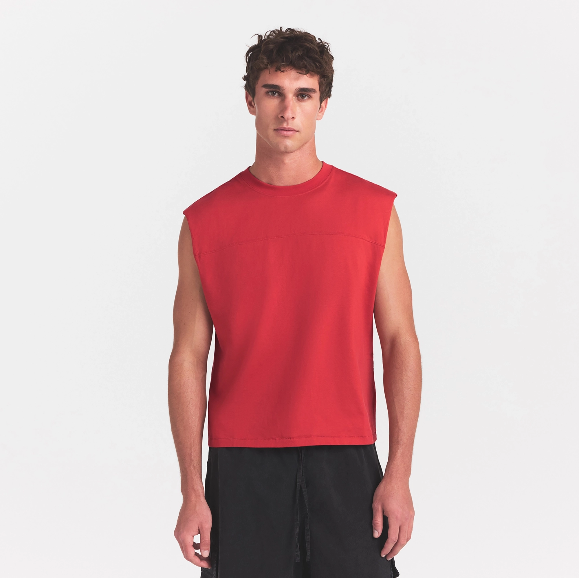 heavyweight cotton mens cropped muscle tank heavyweight cotton mens cropped muscle tank