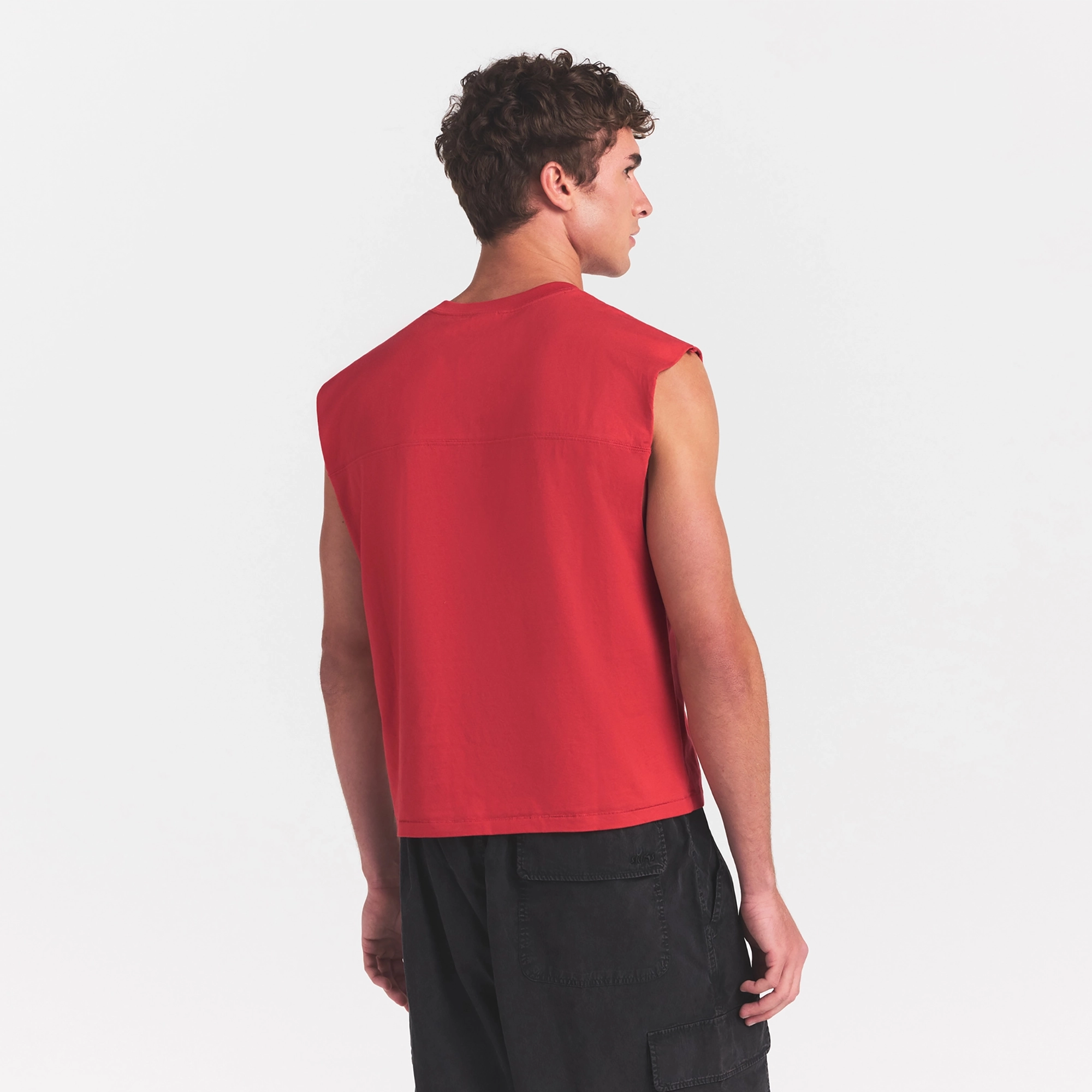 heavyweight cotton mens cropped muscle tank heavyweight cotton mens cropped muscle tank