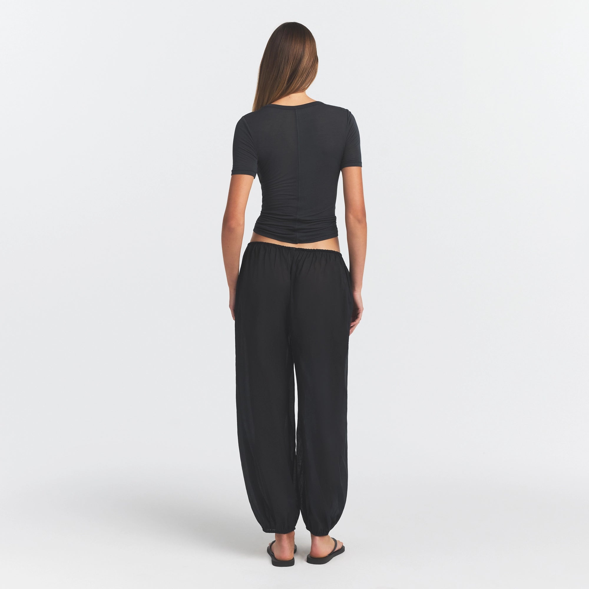 sheer modal long t shirt sheer modal long t shirt