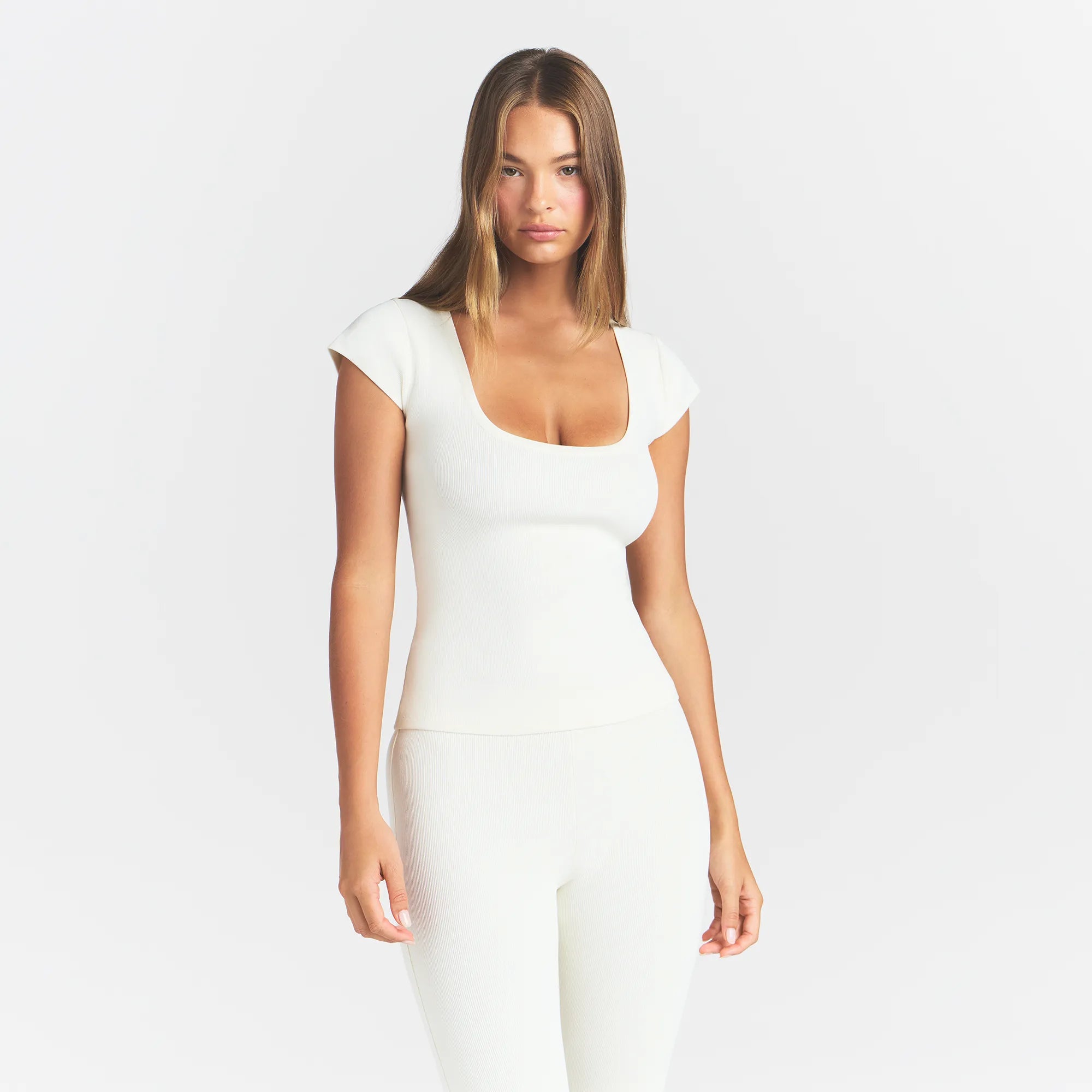 refined knit scoop neck top refined knit scoop neck top