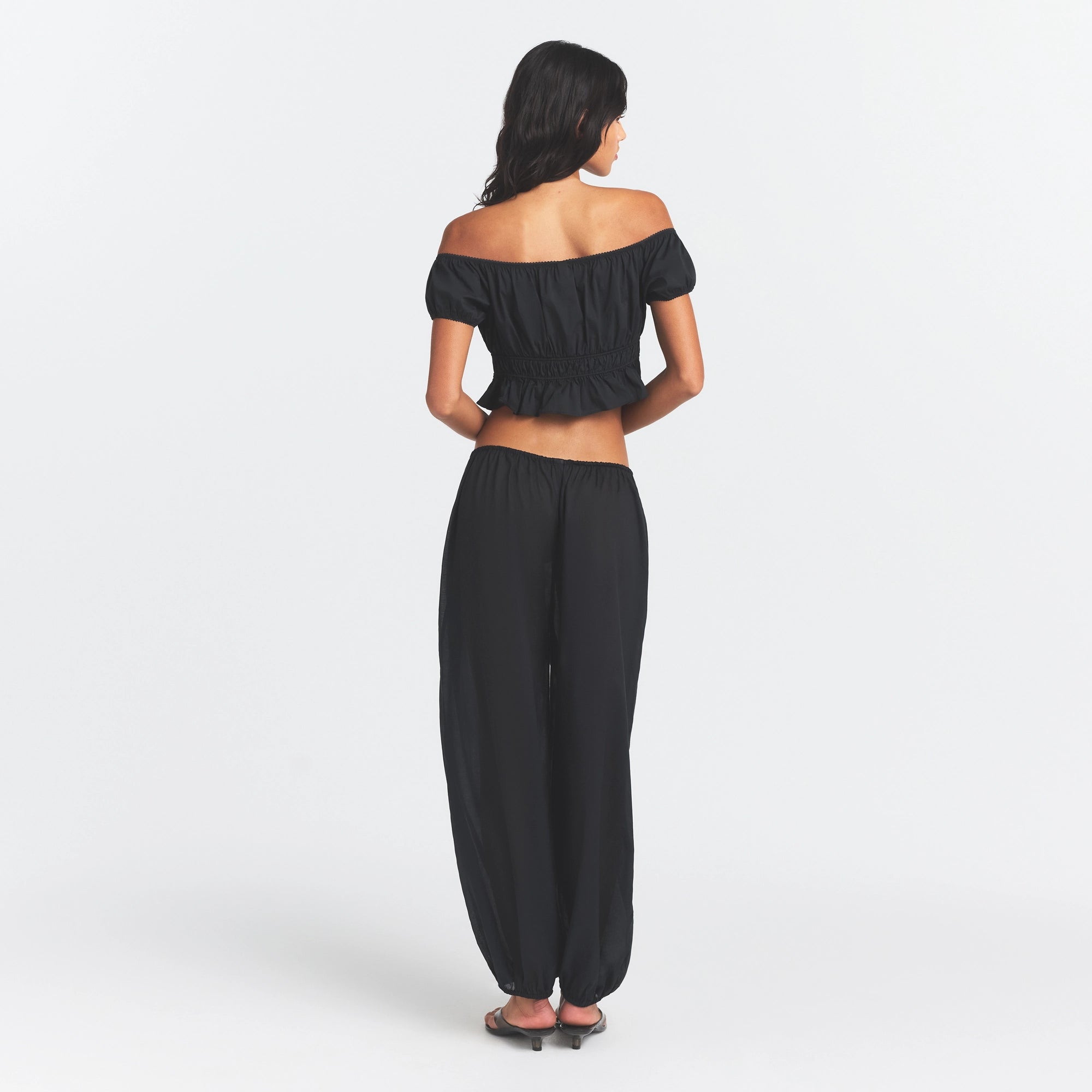 poplin apparel off the shoulder top poplin apparel off the shoulder top