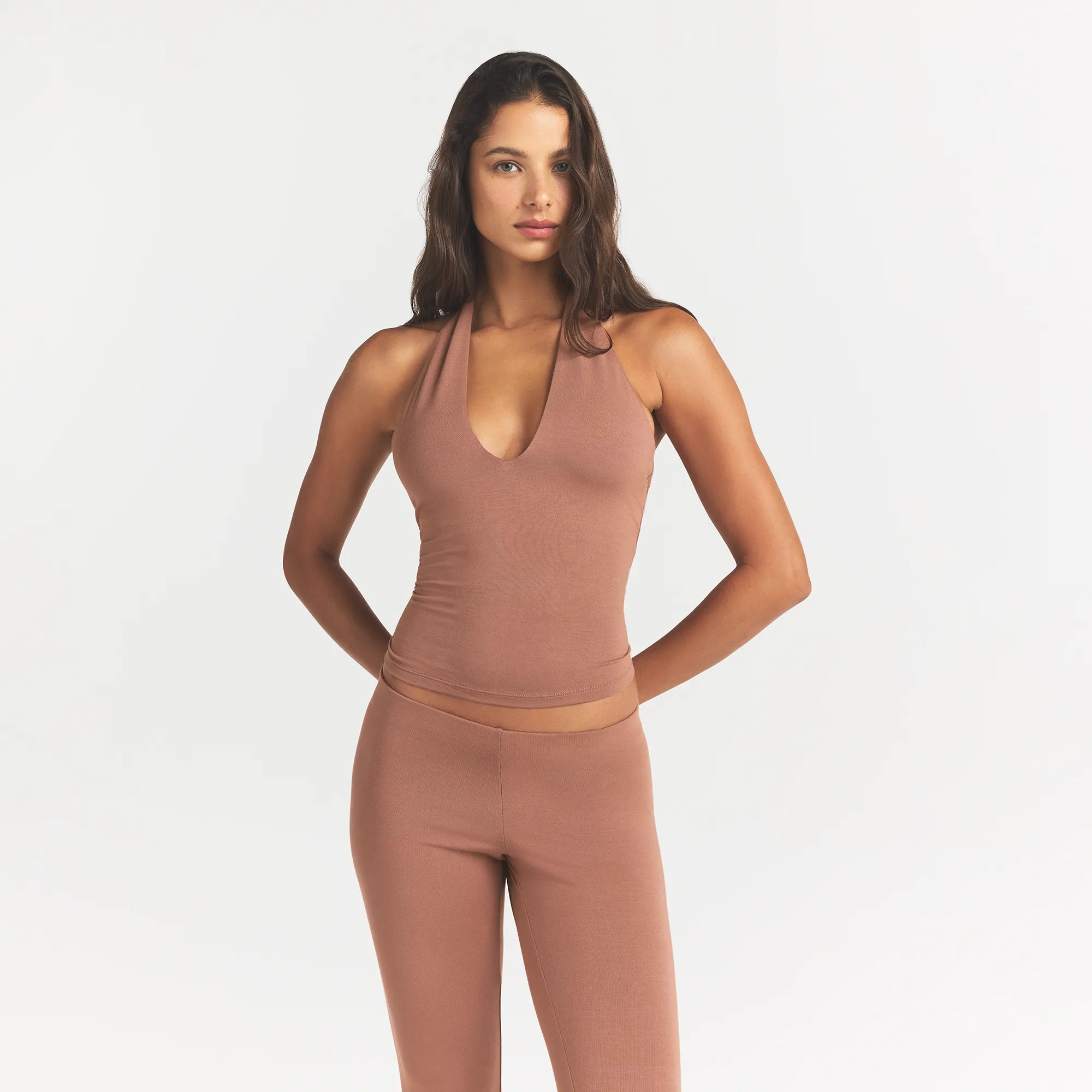 smooth layers halter top smooth layers halter top