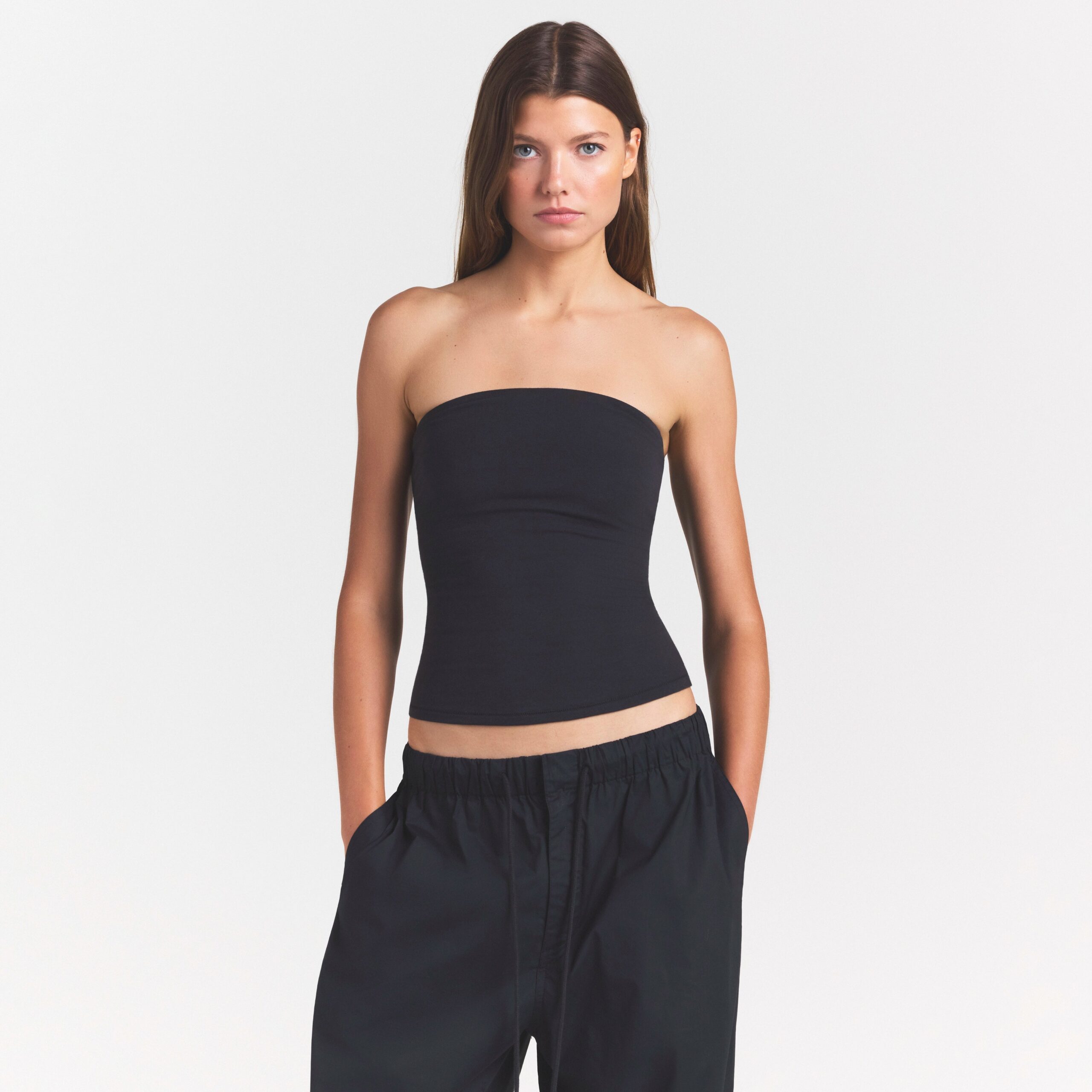 cotton jersey tube top cotton jersey tube top