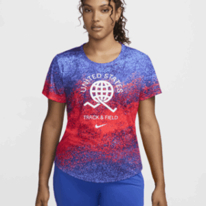 usa one Женская беговая футболка с короткими рукавами nike dri fit