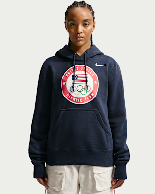 nike united states olympic team phoenix fleece Женская флисовая толстовка nike united states olympic team phoenix fleece Женская флисовая толстовка