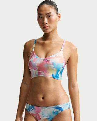 nike swim Женские мидкини с v образным вырезом nike swim Женские мидкини с v образным вырезом