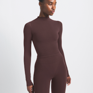 nikeskims vintage seamless Женский укороченный топ с воротником стойкой