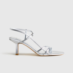 italian leather 70mm strappy heel