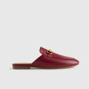 italian leather horsebit loafer mule