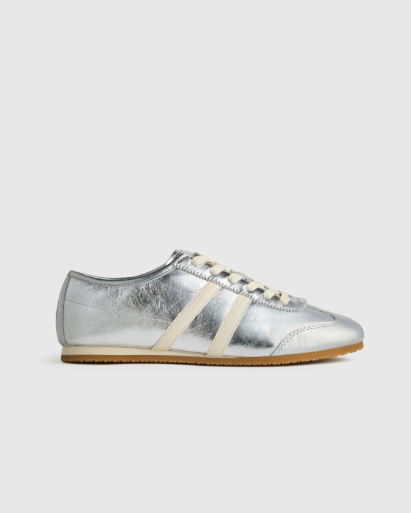 italian leather & suede low profile sneaker