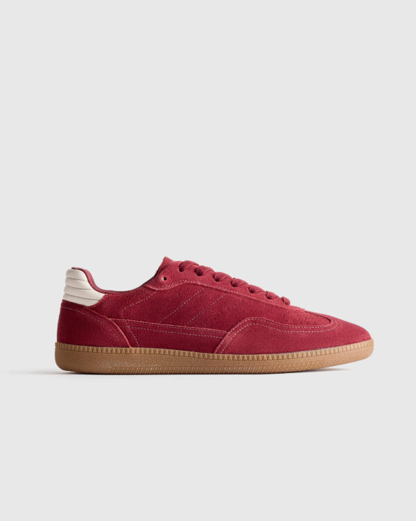 italian suede gum sole sneaker