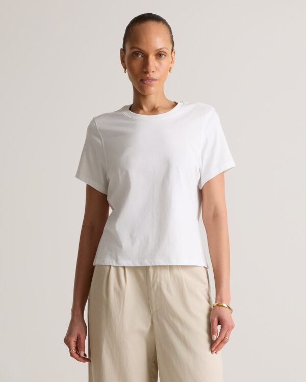 100% organic cotton boxy crewneck tee