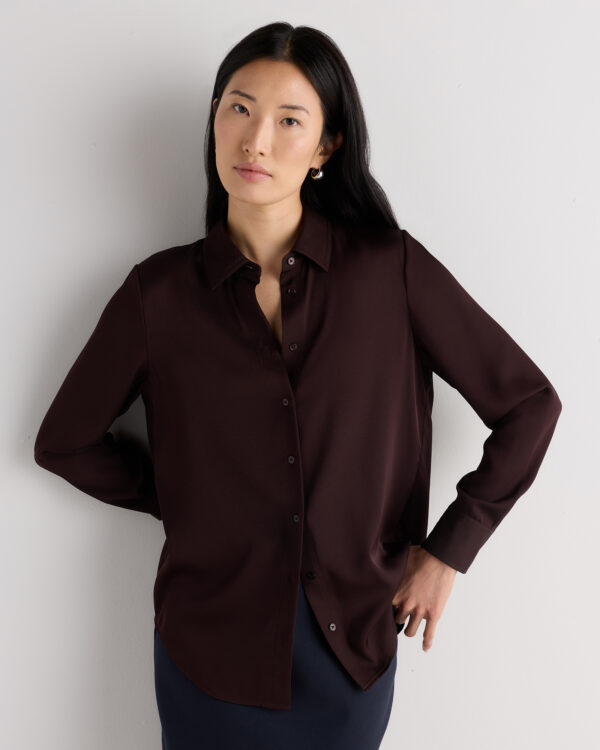 washable stretch silk blouse