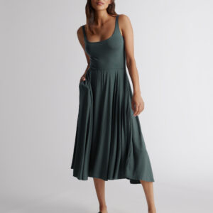Расклешенное платье из джерси tencel