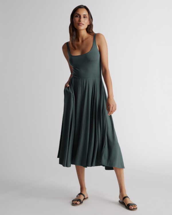 Расклешенное платье из джерси tencel