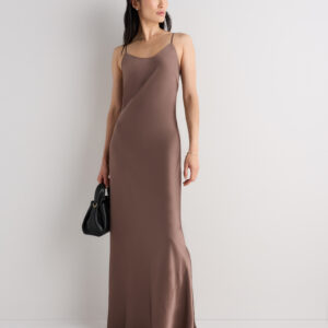 100% washable silk maxi slip dress