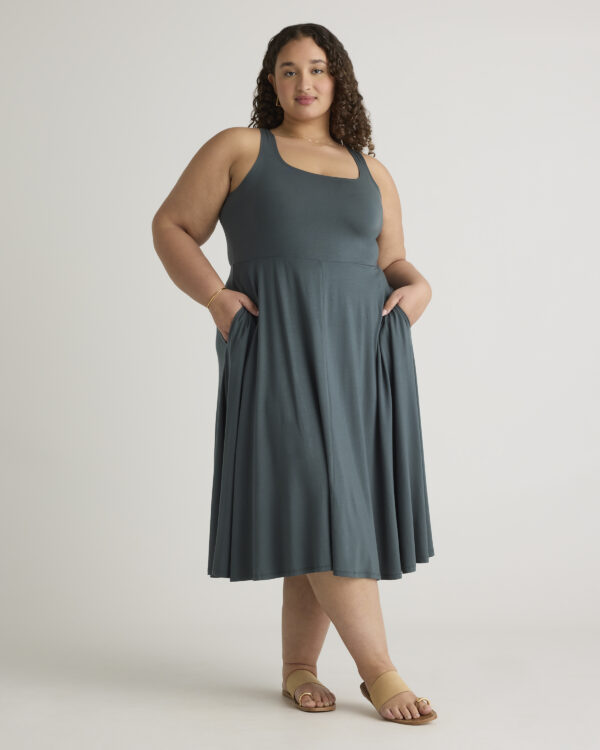 Расклешенное платье из джерси tencel
