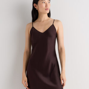 100% washable silk mini slip dress