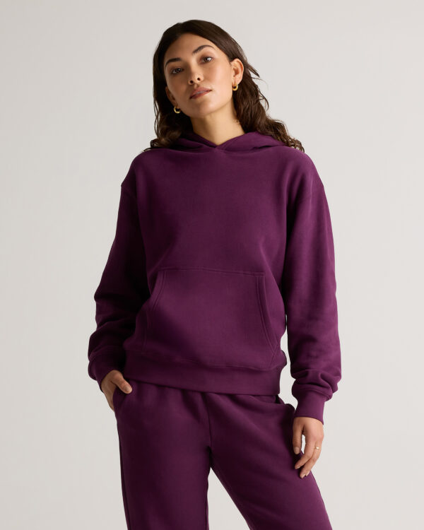organic heavyweight fleece boyfriend hoodie