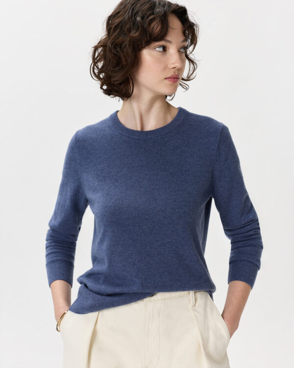 mongolian cashmere crewneck sweater