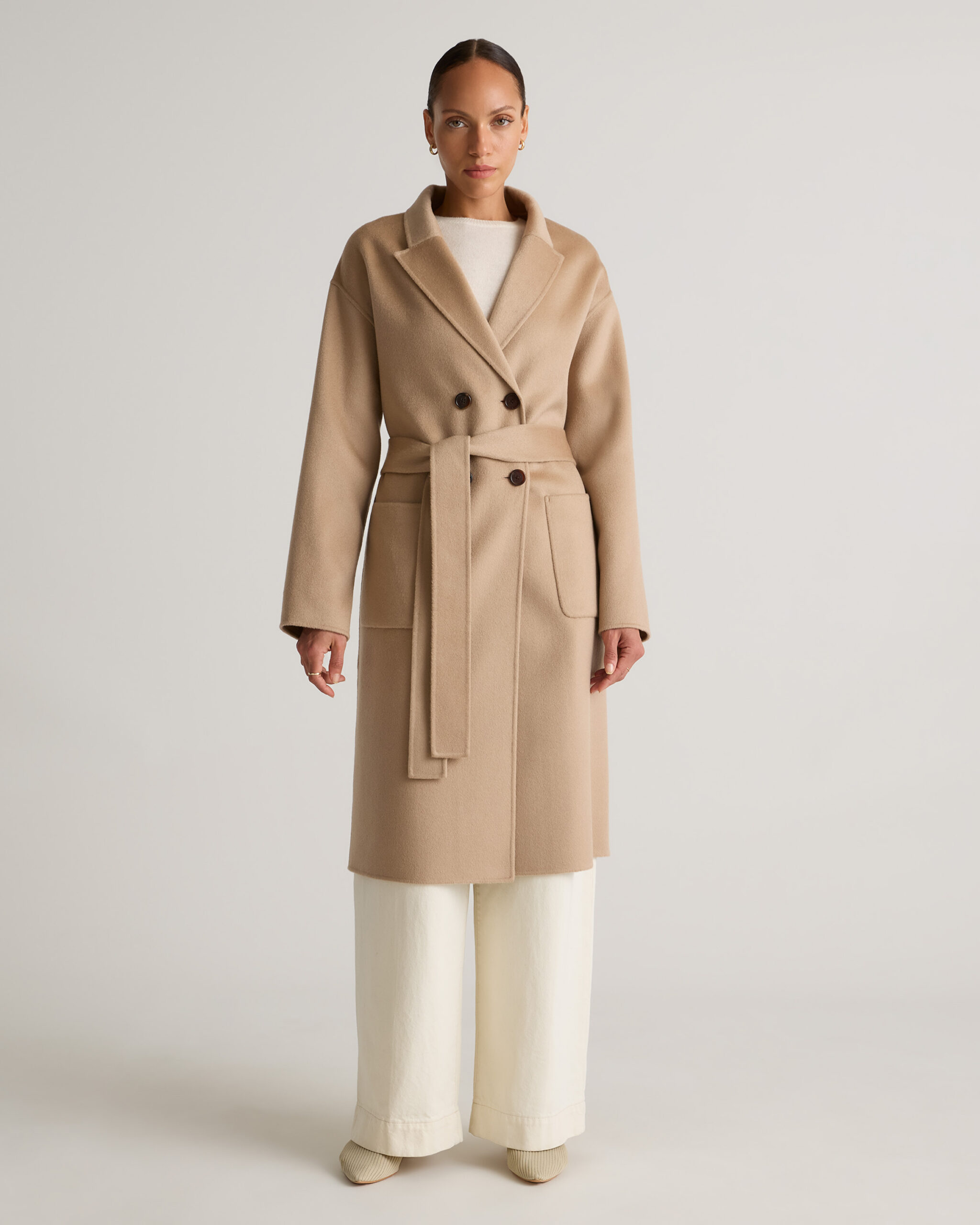 100% mongolian cashmere double faced double breasted wrap coat 100% mongolian cashmere double faced double breasted wrap coat