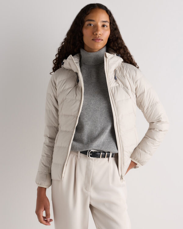 lightweight down packable puffer hooded jacket
